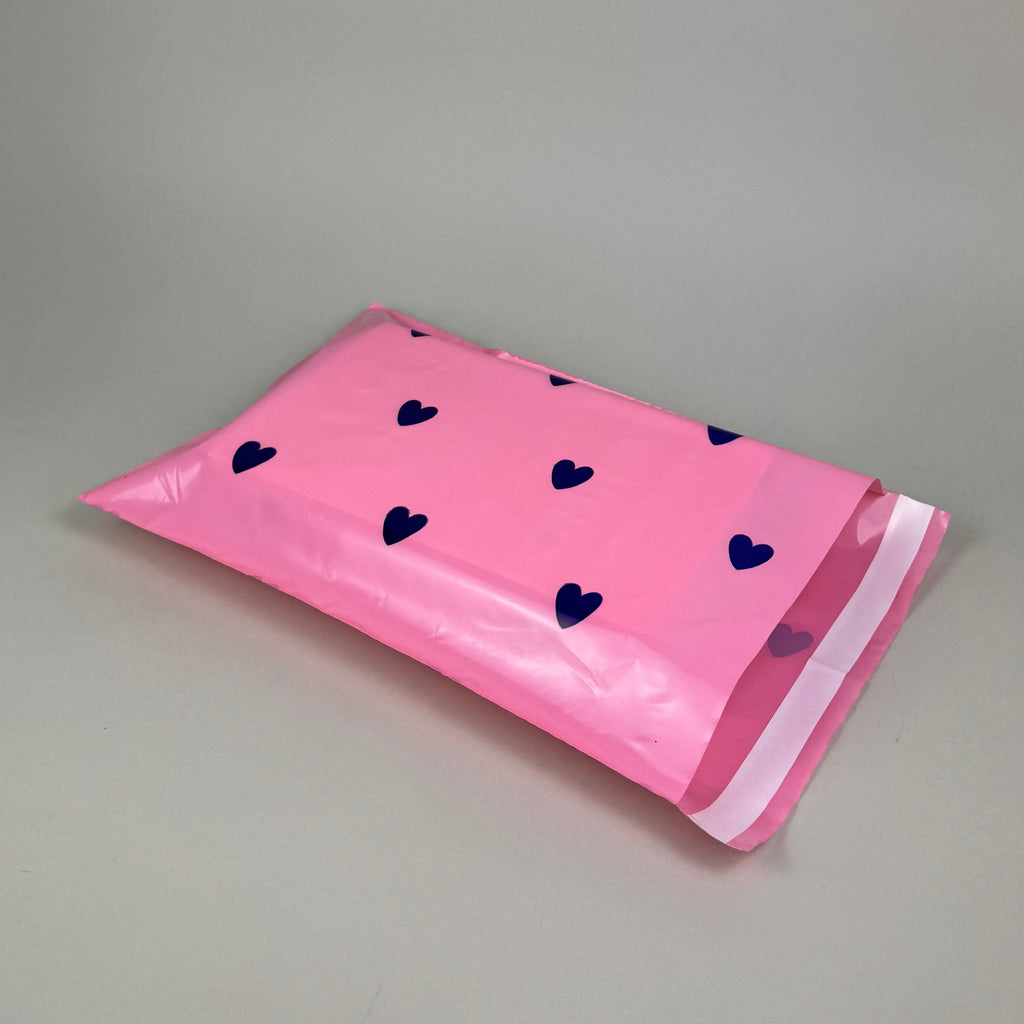 Kurirske kese roze sa motivom srca