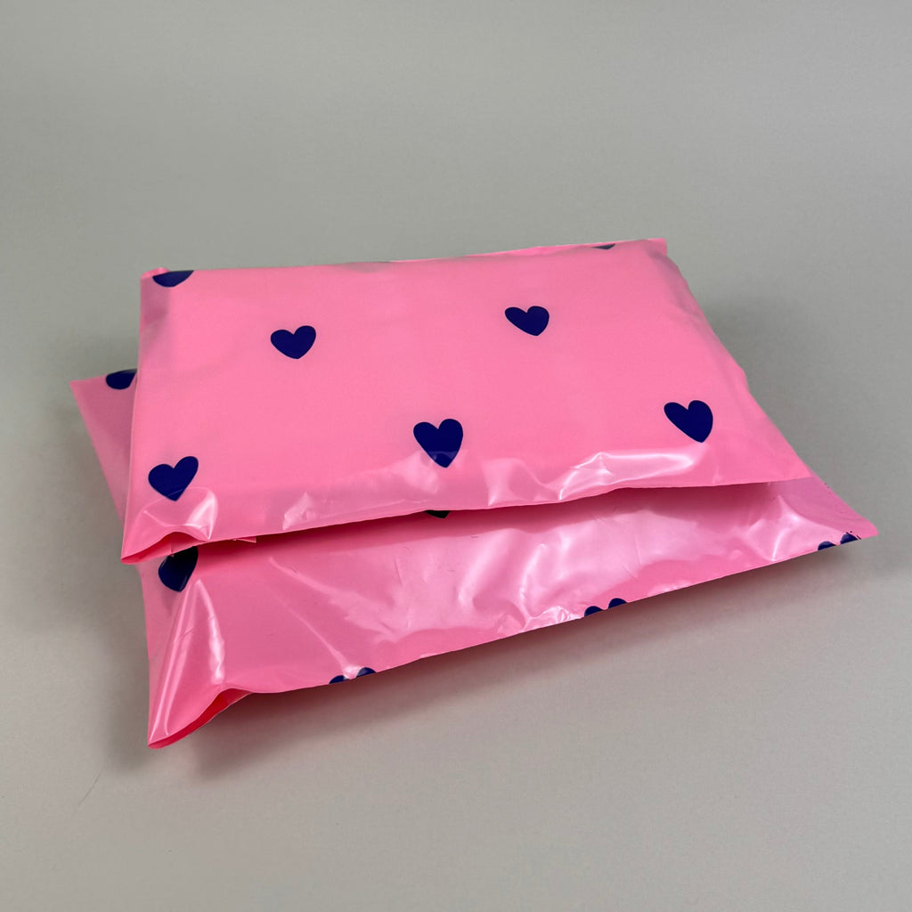 Kurirske kese roze sa motivom srca